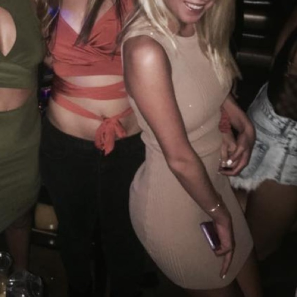 Stretch Bebe Mini Bodycon Dress